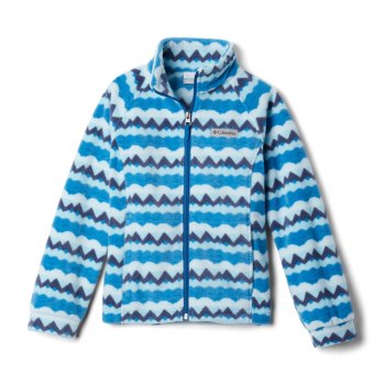 Columbia Jas Meisjes, Benton Springs II Printed Fleece DonkerStrepen, 31LTCVJZD